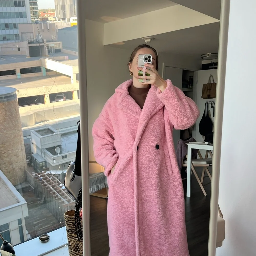 Pink Women's Teddy Coat - Picture 3 of 10